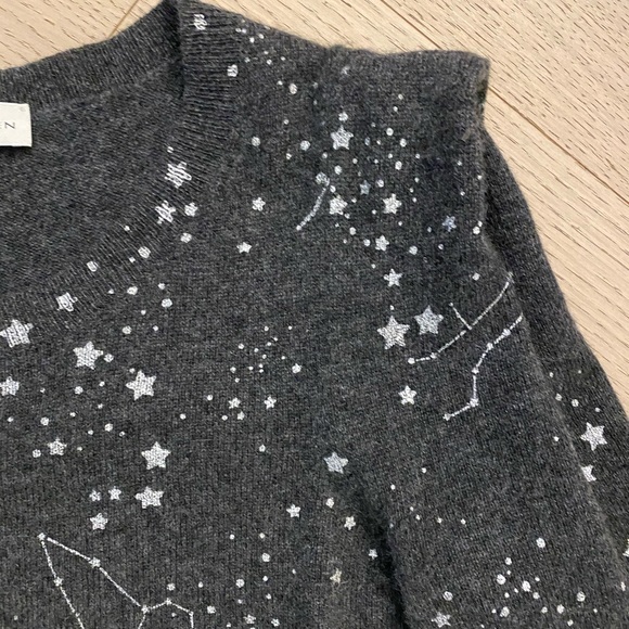 white + warren constellation star sweater - Picture 3 of 6